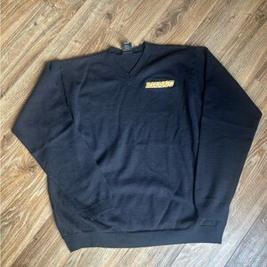 Nike Golf Sweater Men's Size XLarge Black Merino Wool Crewneck Pullover